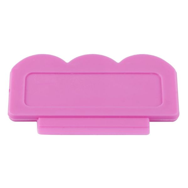 

candy color clear jelly silicone nail art stamper scraper kit polish design print stamping nail tools, White