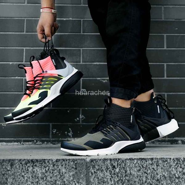 

2018 Новый Presto белый черный горячая лава воздух мужчины средний кроссовки мужские кроссовки Prestos бренд тренеры Zapatos спортивная спортивная обувь 40-44