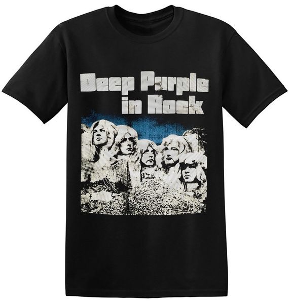 

deep purple t shirt cool old band black vintage classic rock band tees 1-a-077 o-neck teenage t-shirts, White;black