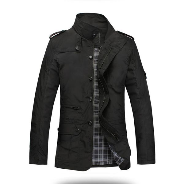 

Polyester Fashion Thin Men Jacket Coat Hot Sell Casual Wear 5xl Korean Comfort Autumn Overcoat Necessary Spring Coat