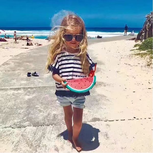 

cute fruit bottle with cover kids leak proof pineapple watermelon hand drink 700ml plastic straw water bottle