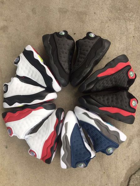 

13s sell toddler flint baby small kids basketball shoes 13 bred black cats infant sports sneaker boy and girl children athletic