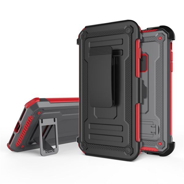 

2018 factory sell for iphone 6 case car holder mobile case shockproof hybrid tpu+pc with belt clip phone case