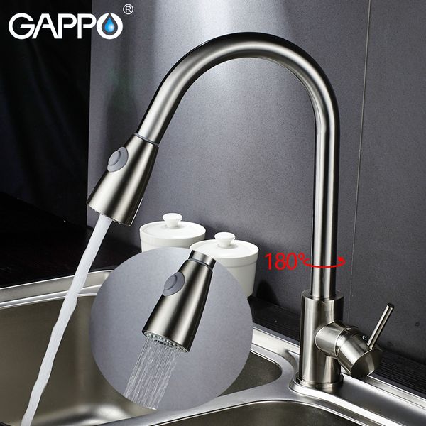 2019 Wholesale Kitchen Faucets Rotatable Kitchen Pull Out Flexible
