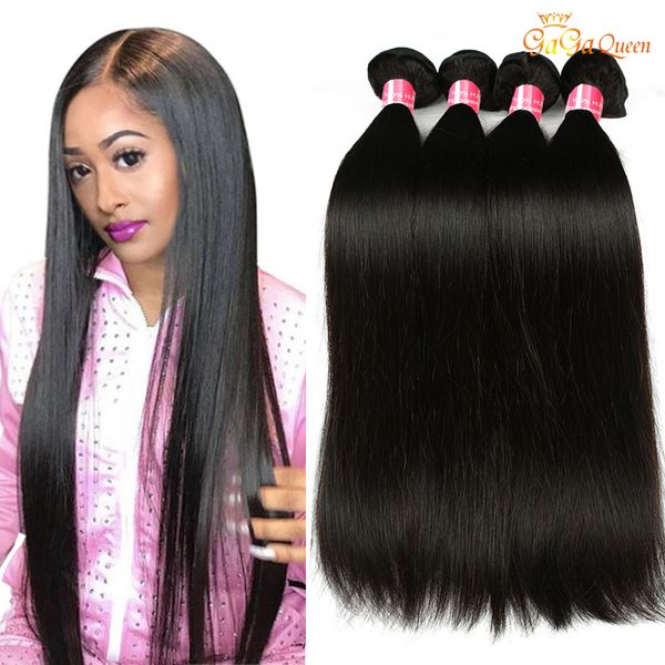 

Mink brazilian traight virgin hair 3 bundle 8a unproce ed brazilian traight human hair weave bundle brazilian traight hair exten ion, Black