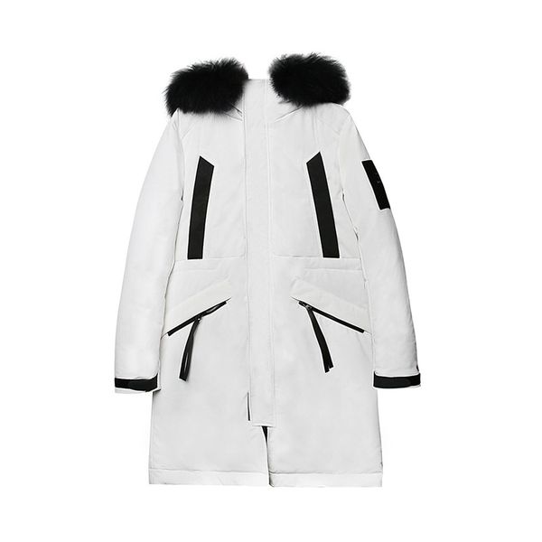 

2018 winter new men's 90% white duck down down jacket men's long section casual thickening warm youth hooded jacket tide, Black