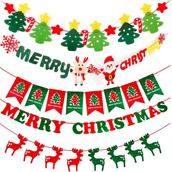 

merry christmas party banner christmas banner flag garland xmas decor 2018 christmas party decor happy new year 2019 party