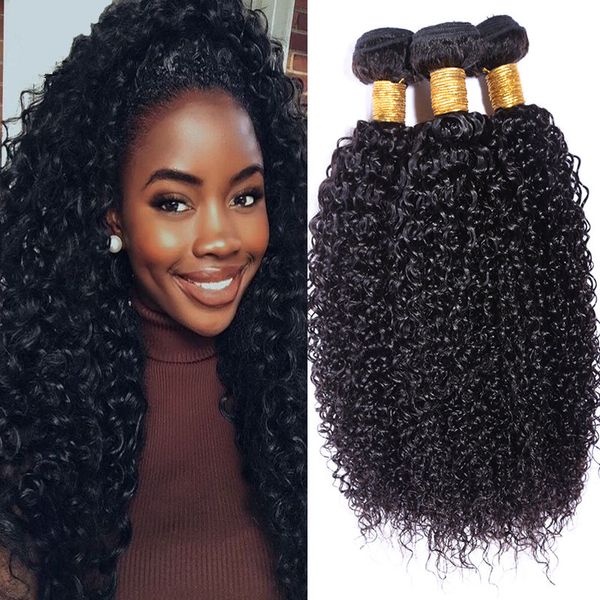 3 Bundles Mongolian Kinky Curly Weave Hair Cheap Unprocessed