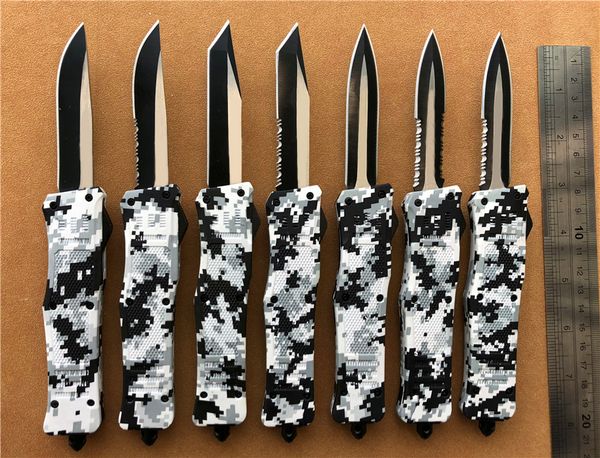 

8 inches Medium 616 Double action auto knives Winter Digital Camo self defence A161 EDC camping tools Auto knife knifes Wholesale P53Q