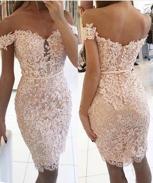 

короткие оболочки homecoming коктейльные платья 2018 кружева с cap рукавом и кристалл мини выпускные платья выпускного вечера, Blue;pink