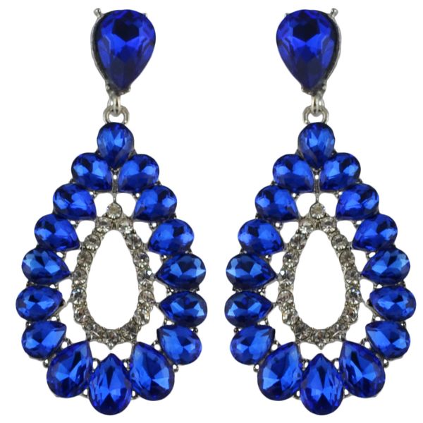 

4 цвета водослива серьги с кристаллом для женщин свадебные длинные серьги на крючках, Golden