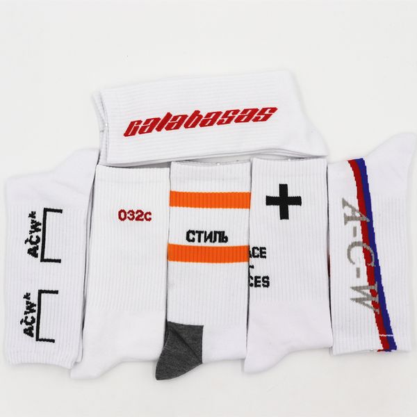 

Winter Autumn New Men Socks kanye West Socks Hip Hop Fashion White Casual Long Socks for Men