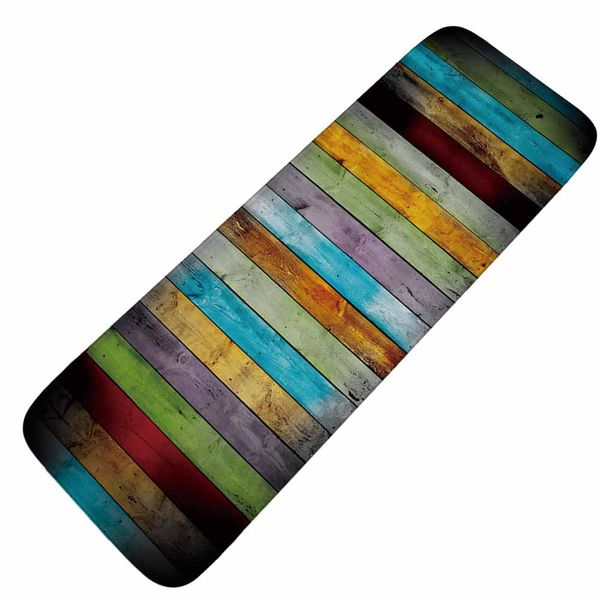 

honlaker color tree plank retro kitchen long mat absorbent non-slip kitchen rug entrance door mats bathroom doormats