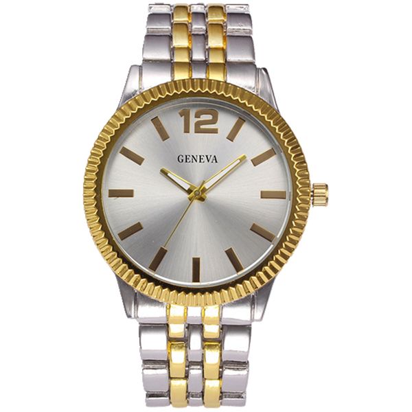 

Simple geneva luxury men women alloy metal teel imple lover couple watch fa hion ladie ca ual pair dre quartz bu ine watche