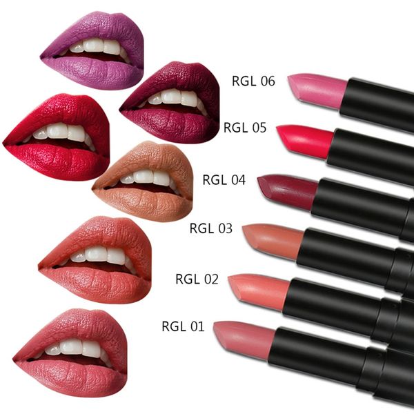 

6pcs/set makeup set matte lipstick easy to wear long-lasting lips stick gloss professional