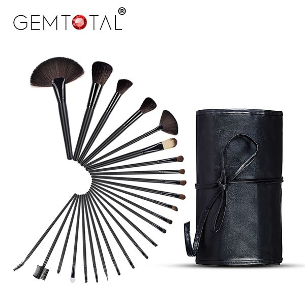 

new professional 24pcs affordable makeup brushes kit cosmetic makeup brushes set with black case