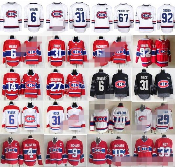 

2018 100 100th cla ic montreal canadien carey price jer ey max pacioretty hea weber andrew haw brendan gallagher jonathan drouin white, Black;red