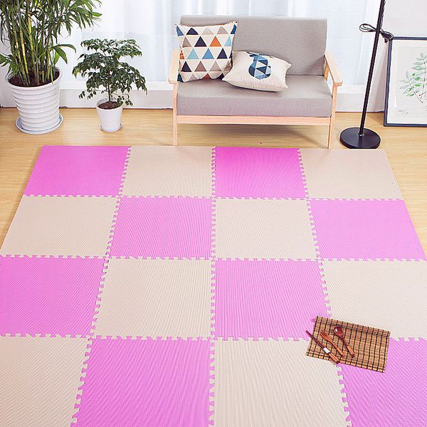 

high-grade interlocking detachable foam mats are ideal for children crawling yoga pilates aerobics and other aerobic exercises mx5017