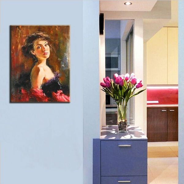 Compre Mujeres Hechas A Mano Pintura Al Oleo Sobre Lienzo Bailarin