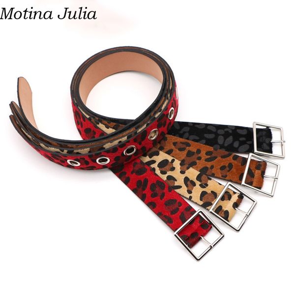 

motina julia pu leopard red waist belt women elegant cute cool basic belts female casual streetwear fashion belt, Black;brown