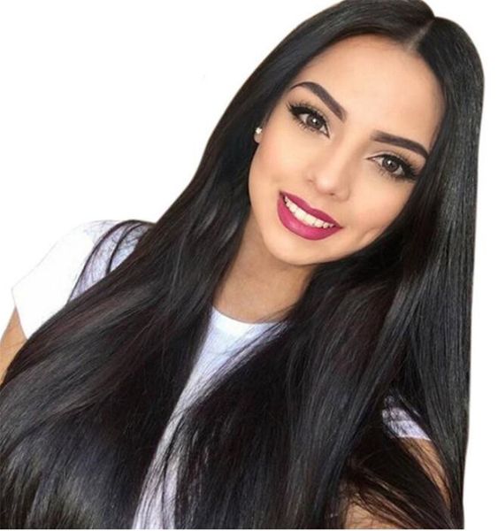 Brazilian Full Lace Human Hair Wigs For Black Women Pre Plucked