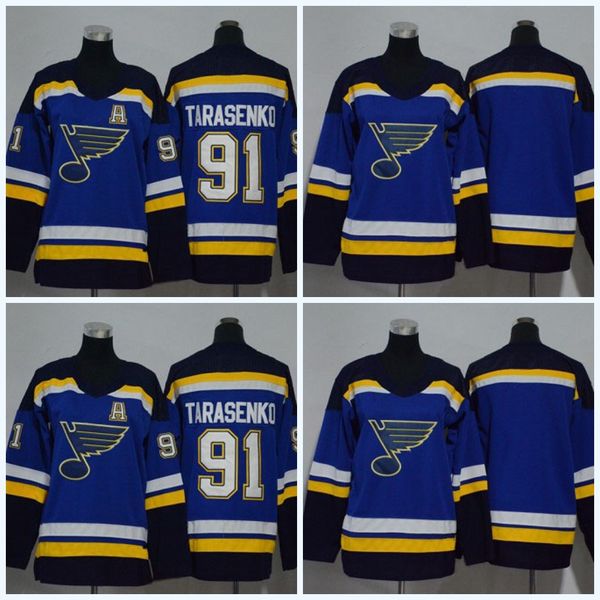 

Youth 91 Vladimir Tarasenko 2017-2018 Season St. Louis Blues Jerseys New Team Stitched Blue Hockey Jersey S-3XL Free Shipping