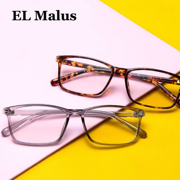 

el malus]thin square eyeglasses frame mens women clear transparent lens glasses leopard shades, Silver