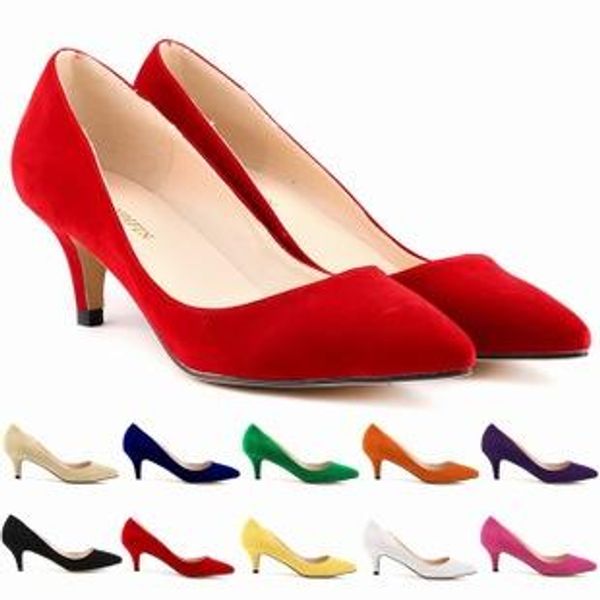 

Brand designer-Chaussure Femme Zapatos Mujer Hot Womens Faux Velve Flock Party Platform Pumps High Heels Sexy Party Shoes Size US 4-11 D0060