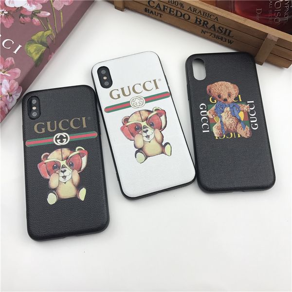 

Дизайнерский чехол для телефона с симпатичной коробкой-медведем для IphoneX 7P / 8P 7/8 6