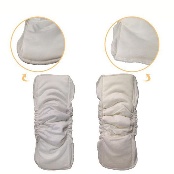 

onsales 20 pcs five layers white bamboo cotton inserts with double gussets for normal cloth diapers