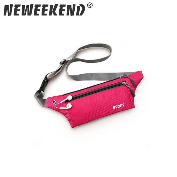 

neweekend new fashion women men portable travelling nylon waist belt pack bag pouch 7 colors