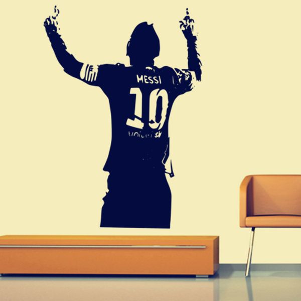 

80 * 58 см Месси наклейка на стену плакат футбол футболист Аргентина Лео творческий