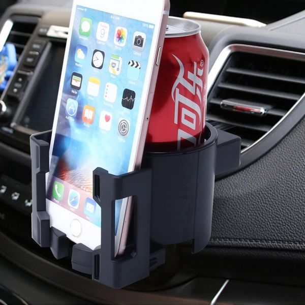 

car auto multi-functional abs air vent drink holder bottle cup holder phone mobile mount