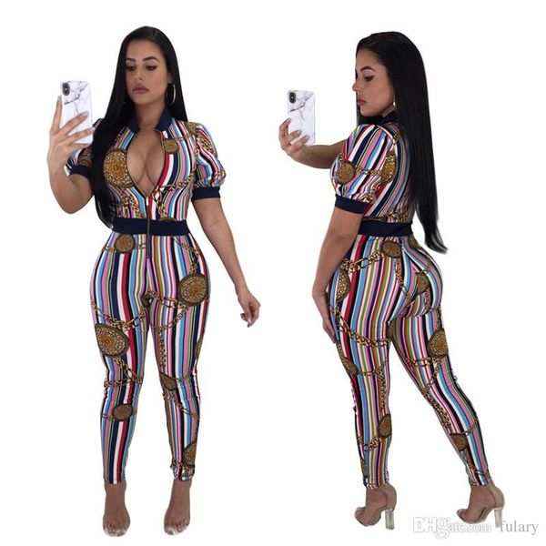 

women jumpsuits skinny bodycon rompers fashion striped print bodysuits gym sports running jogging suit short-sleeved baseball cloth, Black;red