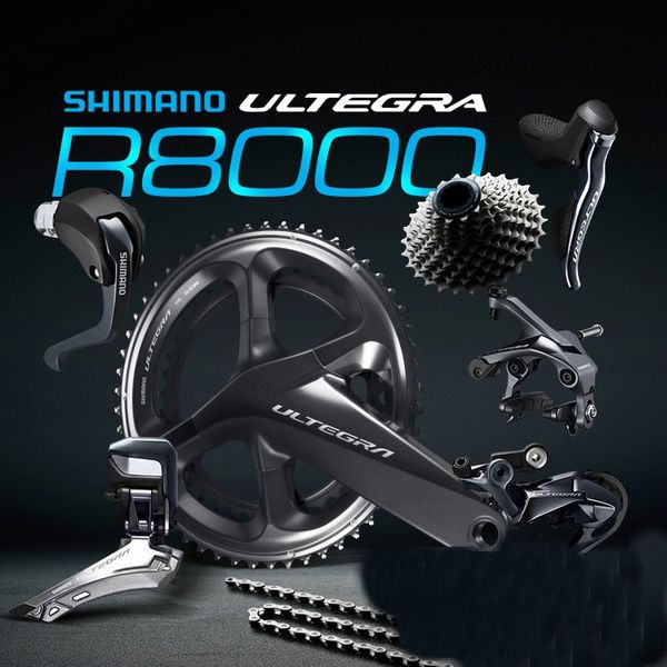 

Оригинальный Shimano Ultegra R8000 дорожный велосипед Groupset 170/172.5 / 175mm 53-39T 50-34T 52-36T быстрая перевозка груза