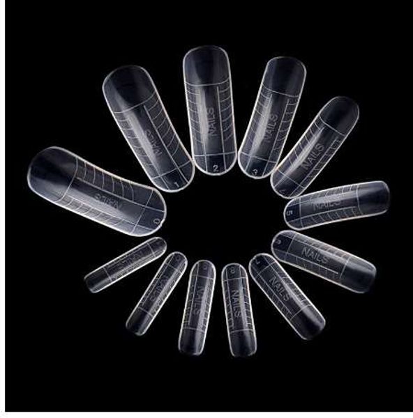 

120 pcs quick building mold tips nail dual forms finger extension nail art uv builder poly gel tool, Red;gold