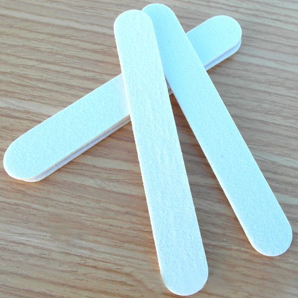 

20 pcs/lot wood nail file white emery board 80/80 manicure tool ing