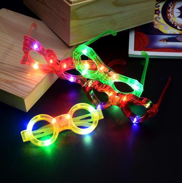 LED leuchtende Brille, Konzert, Jubel, Halloween-Requisiten, Lutscher-Brille, Spielzeug, LED-Rave-Spielzeug, Party-Brille, Weihnachtsgeschenke