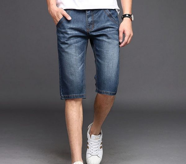 

2018 men's lightweight fashion style denim jean shorts, Blue