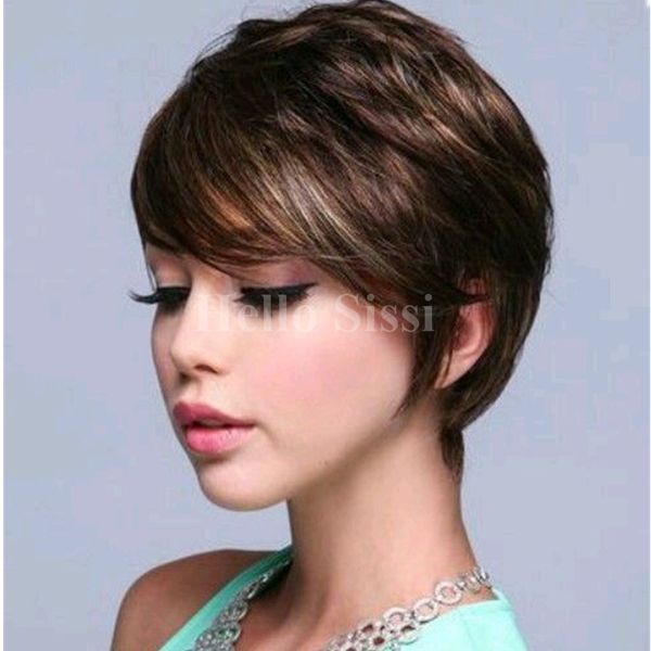 Full Lace Front Wigs Short Human Hair Pixie Wholesale Human Hair