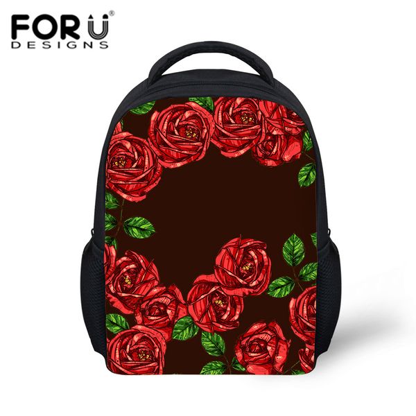 

forudesigns school bags kids bags red rose children backpacks for kindergarten school backpacks bolsa escolar infantil