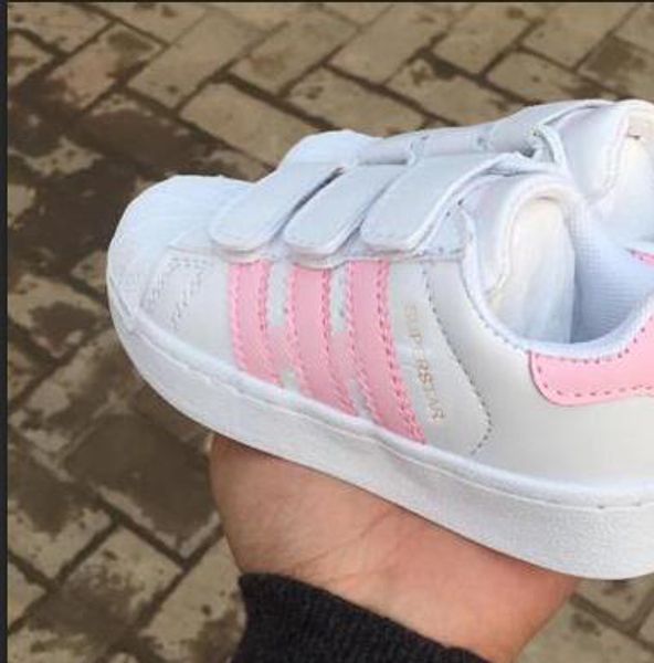 

2019 new brand hell head boy girl neaker uper tar children kid hoe new tan hoe fa hion mith neaker leather port running hoe, Black