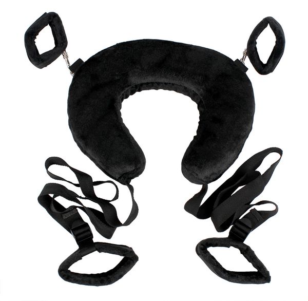 Brinquedos sexuais para casais Novo BDSM Restrição Sexo sob cama Bondage Posição Mestre W Cuffs Harness # E07