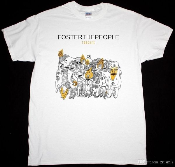 

2018 crossfit t shirts foster the people torches indie alternative the kooks new white t-shirt tees, White;black