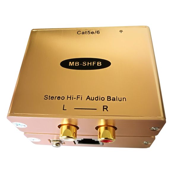

cat5 analog rca av audio isolator extender up to 1km hum killer hi-fi audio extender