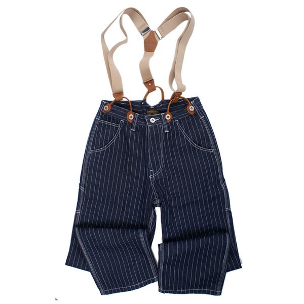 

autumn winter stripe suspenders jeans brand men cargo loose jean overall hombre streetwear denim pants england clothing 2018, Blue