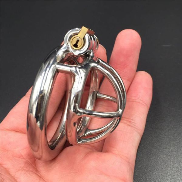 

new design magic lock stainless steel male chastity cage 20mm small new cock cage super short chastity devices for men