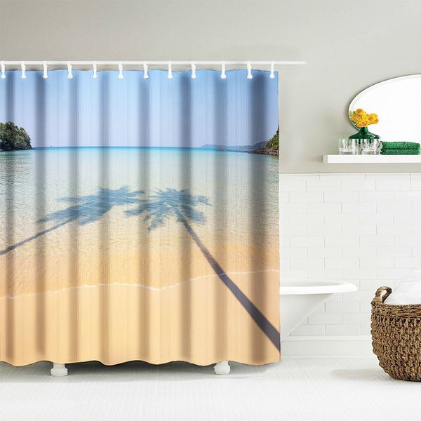 

custom shower curtain bathroom waterproof mildewproof polyester fabric digital print shower curtain with 12 hooks 180x180 cm