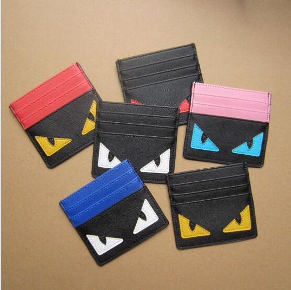 

6 цвет творческий милый монстр карты кошелек кошелек мужчины и женщины ультра-тонкий пакет карт кошельки MEF002