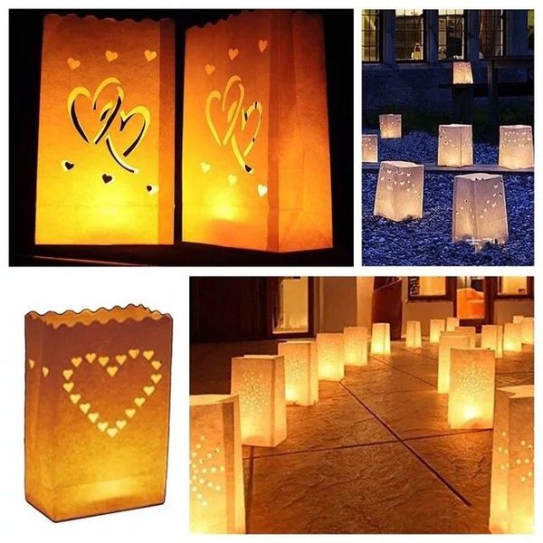 Outdoor Party Lights Lanterns S Promo Codes Deals 2019 Outdoor Party Lights Lanterns Promo Codes Paper Candle Bags Sunflower Tea Light Holder Bag